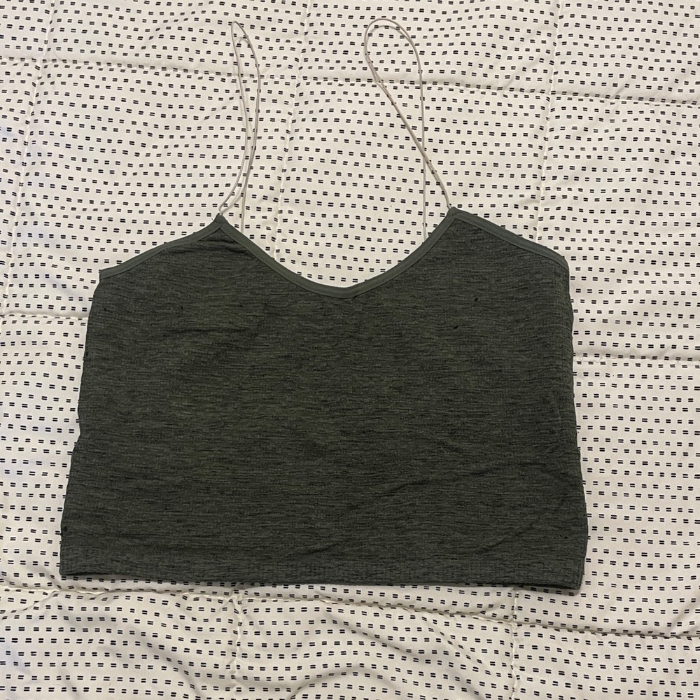 Free People Heather Green Women's Spaghetti Strap Brami